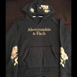 Abercrombie&Fitch Floral Embroidered Hoodie